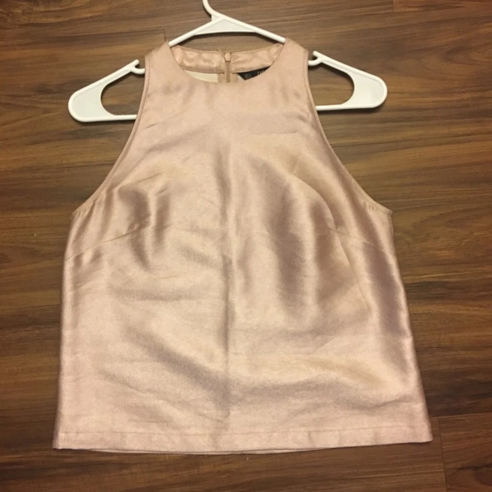 Shiny Blush Pink Top